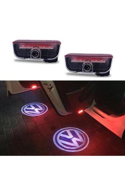 Genel Markalar Volkswagen Passat B6 Kapı Altı Uyarı Lambası Hayalet Led Logolu