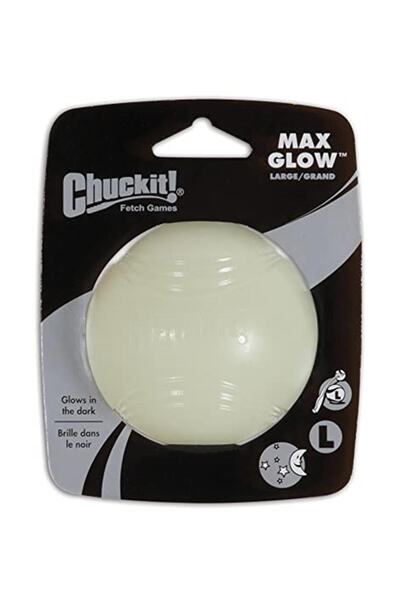 Chuckit !.كرة ماكس جلو، كبيرة، 7.3 سم