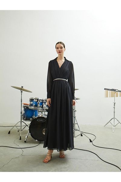 Juste Studio Kleid - Schwarz - Basic