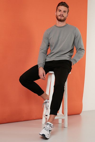 Buratti Ανδρικό φούτερ Regular Fit Crew Neck Cotton Sweat 5905313