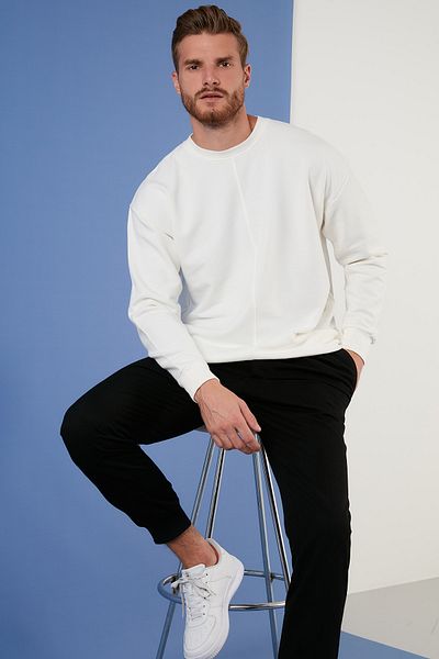 Buratti Ανδρικό φούτερ Regular Fit Crew Neck Cotton Sweat 59052721