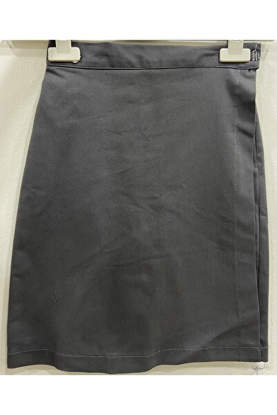 Nacar Kız Çocuk Ribana Bel Lastikli Canvars Keten Şort Etek Okul Etepi Ilkokul Ortaokul Lise