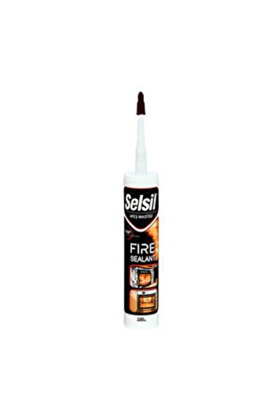 Selsil Bortes Siyah 1500 C'ye Kadar Dayanıklı Ateş Mastiği 300 Ml Brts24