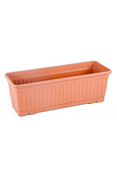 SERİNOVA Kmb2 Kemer Balkon Saksı Tabaklı 50,5cm, 11 Litre Kiremit