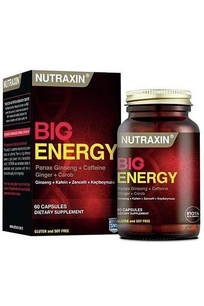 Nutraxin Big Energy 60 Capsules 1 Pack (1 X 60 Capsule)