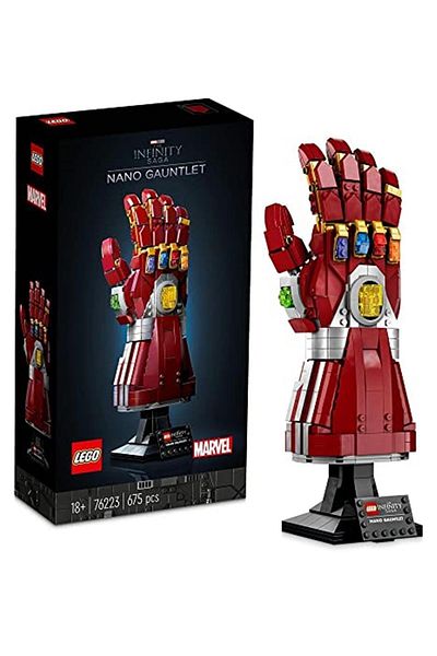 LEGO ® Marvel Nano Gloves 76223 - Collectible Iron Man for Adult Fans and Model Lovers