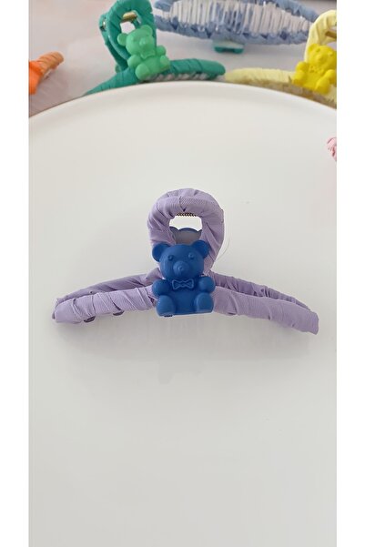 Alâ Atelier Ursuleț de pluș, acoperit cu țesături colorate, cataramă mare, cataramă de compresie