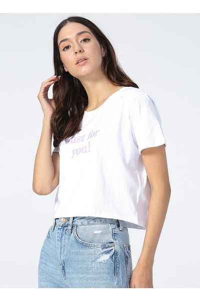 LİMON COMPANY Lemon Crew Neck Glitter Women's T-shirt