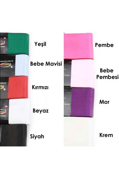 bizdenpastacılık Μαύρη Σατέν Κορδέλα 6cm(60mm) 10 Μέτρα