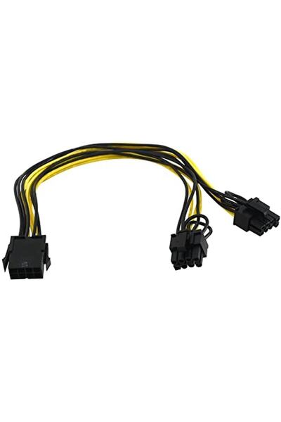 Alfais 4880 Pci-e 8 Uyumlu Pin Ekran Kartı Express Power Güç Çoklayıcı Y Kablosu