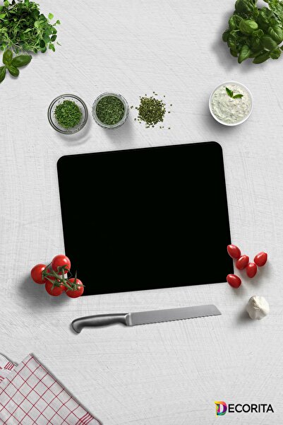 Decorita Solid Color - Black |   Glass Cutting Board - Glass Cutting Board | ...