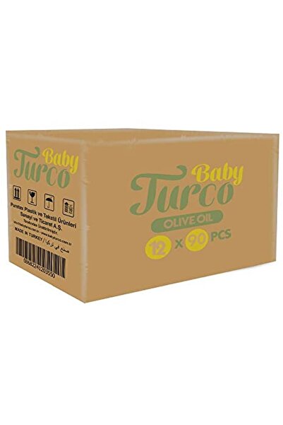 Baby Turco منشفة أطفال مبللة بزيت الزيتون 12x90 قطعة