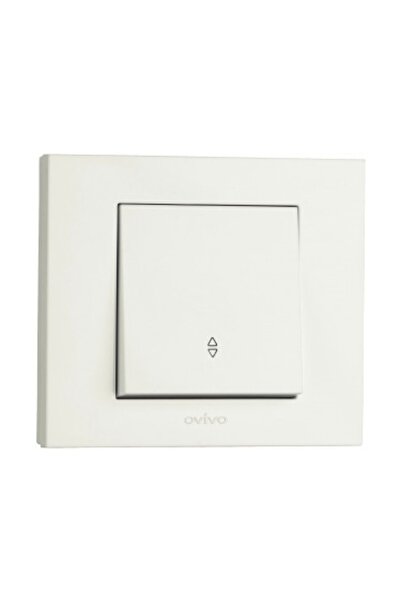 OVİVO مفتاح أوفيفو جرانو الأبيض الطبيعي (12 قطعة) + الإطار متضمن