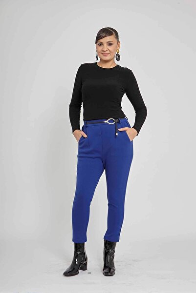 VERDA Women's Leather Belted Trousers