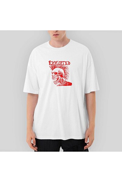 Z zepplin Μαύρο μπλουζάκι The Exploited Let's Start A War oversized