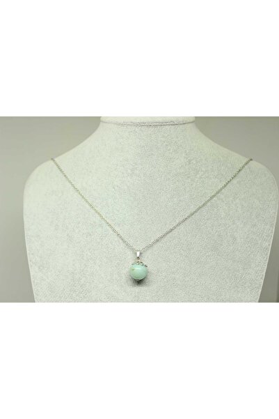 Yasamtohumu Ogrlica od amazonita Sa kamenčićima - Sa lančanim detaljem