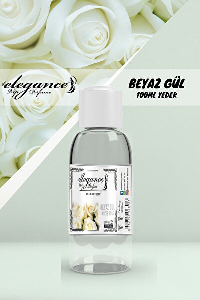 Elegance vip Perfume Özel Fiyat - Beyaz Gül 100 Ml - Yedek Dolum Şişesi Oda Kokusu Reed Diffuser