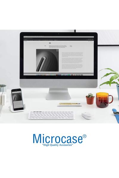 Microcase Tablet Telefon Bilgisayar Için Yuvarlak Tuşlu Bluetooth Kablosuz Klavye - Al3048 Beyaz