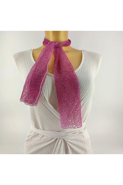 Tedz Collection Paredora Candy Pink Short Scarf