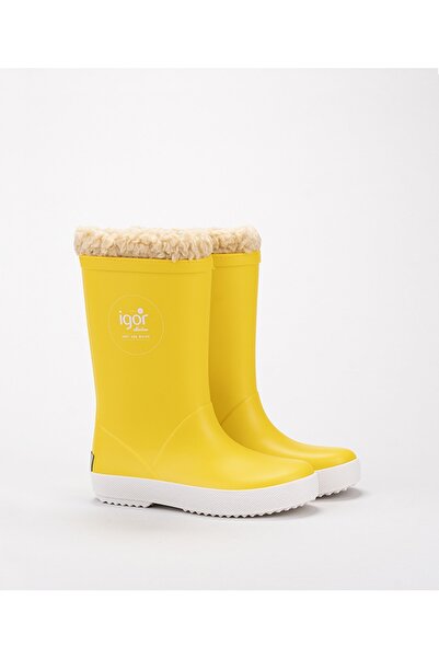 IGOR Splash Nautıco Borreguıto Amarillo/жовтий Унісекс Дитячі гумові чоботи з хутром