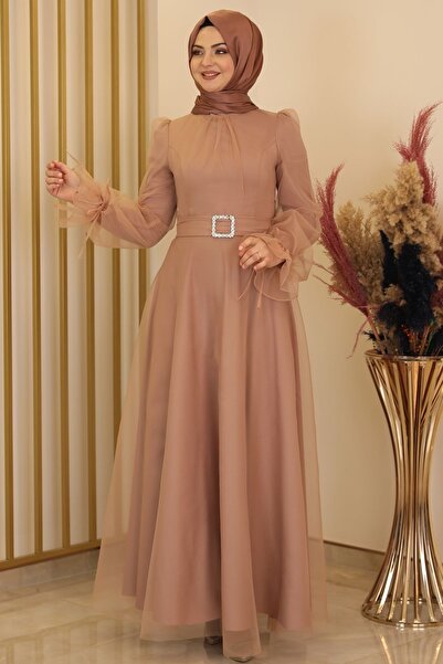 Fashion Showcase Selen Abiye Bej - Design - Fsc2139