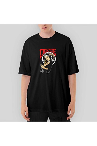 Z zepplin Deicide Illustrator Оверсайз черна тениска