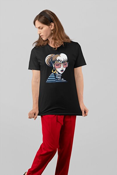 ErTaPassage Μπλουζάκι Black Girl με τύπωμα - Γυναικείο Standard Model T2137077