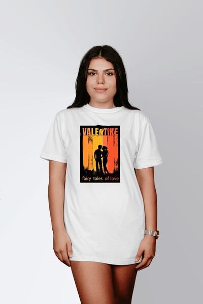 ErTaPassage Alb supradimensionat tricou - Justiție și pace cu imprimeu , T424...