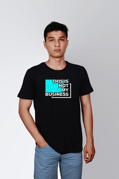 ErTaPassage Negru pentru bărbați cu imprimeu tricou - Acesta nu este afacerea...