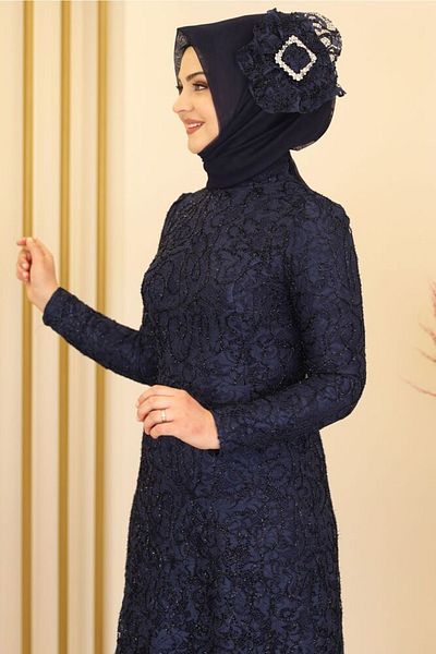 Fashion Showcase Meyra Evening Dress Navy Blue - Design - Fsc2120