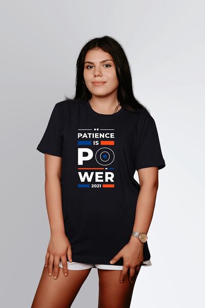 ErTaPassage Black Patience cu imprimeu Femeie tricou - T9183101