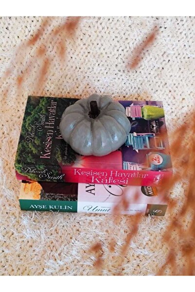 E.M.S AVM Gri Renk Dekoratif Obje Dekoratif Biblo Dekoratif Kabak 9 X 6 Cm.