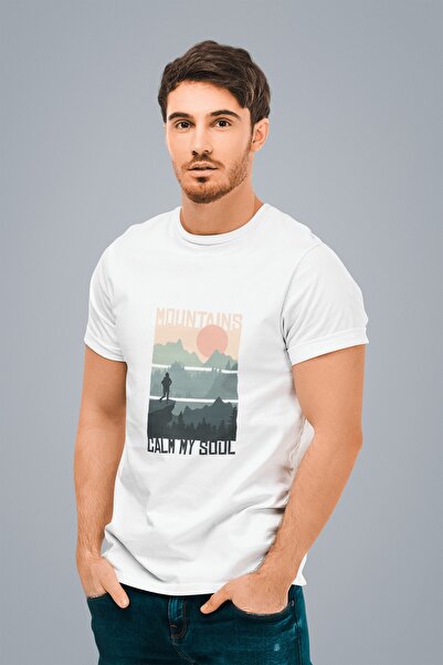 ErTaPassage Muntele Albă ascultă sufletul meu cu imprimeu Bărbați tricou - T4...