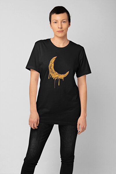 ErTaPassage Μαύρο μπλουζάκι γυναικείο Eriyen με τύπωμα - T7111886