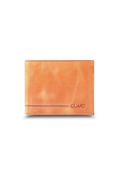 GUARD Yellow Classic Leather Men's Wallet - Antique