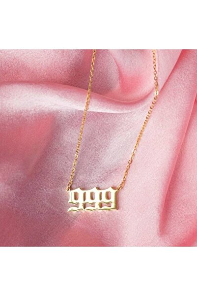 Genel Markalar 24 Ayar Has Altın Kaplama Melek Sayısı 999 Kolye