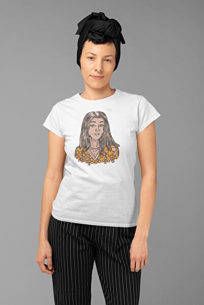 ErTaPassage Γυναικείο μπλουζάκι White Portrait με τύπωμα - T2525069