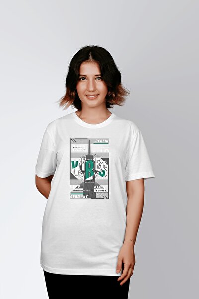 ErTaPassage Alb cu imprimeu Femei tricou - Doar simțuri bune T5288798