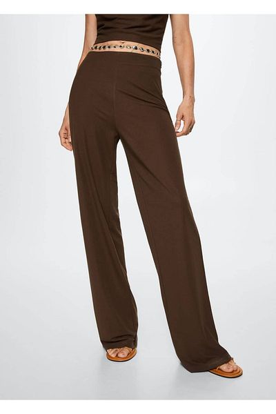 MANGO Woman Παντελόνι Palazzo Flowy