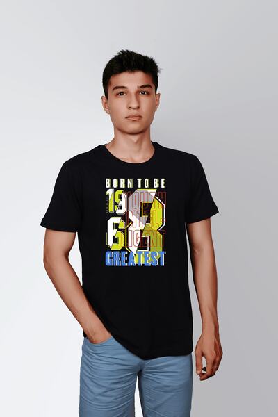 ErTaPassage Μαύρο ανδρικό μπλουζάκι με τύπωμα - Έξυπνο γράψιμο, Νεανικό, T424...