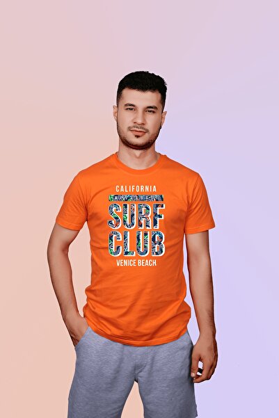 ErTaPassage Γυναικείο μπλουζάκι Orange Surf Club με τύπωμα - T1138035