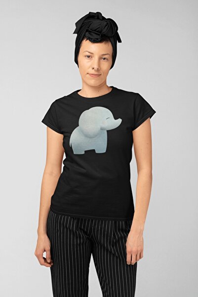 ErTaPassage Negru supradimensionat tricou - Fil cu imprimeu , Femeie, T1891930