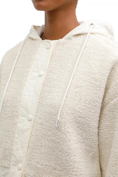 lumberjack Ct2008 Hannah Teddy Jacket Krem Kadın Ceket Yelek