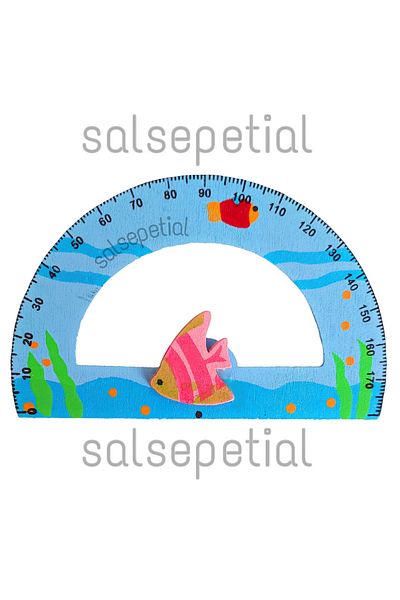 Salsepetial Set de desen din 4 piese Set de rigle din lemn