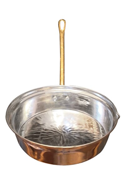 Binbir Trend 19 Cm Copper Deep Single Handle Sauce Pan, Iskender Pan Btb-0219