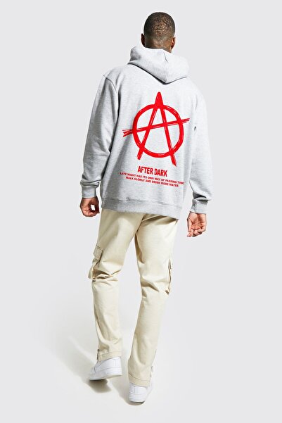 YUVEST Blackrock Unisex Oversize kroj After Dark Štampano Sa kapuljačom Dukse...