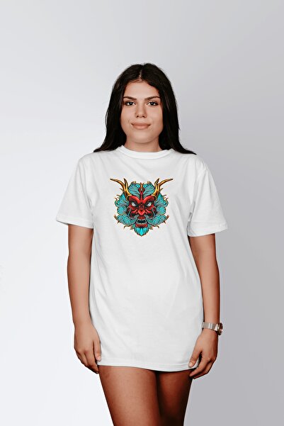 ErTaPassage Ženska bela igra Dragon Štampano Standard T-shirt T9582448