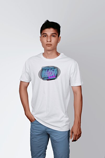 ErTaPassage White Black Friday cu imprimeu Bărbați tricou - T8413871