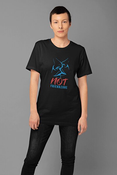 ErTaPassage Black Friendzone cu imprimeu Femei tricou - T4094116