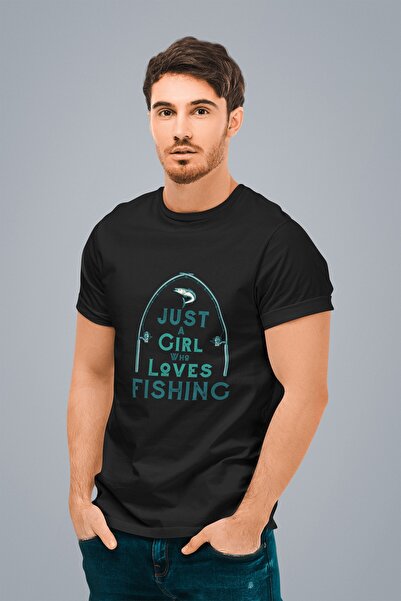 ErTaPassage Ανδρικό μπλουζάκι Seven με τύπωμα Black Fishing - T4207743